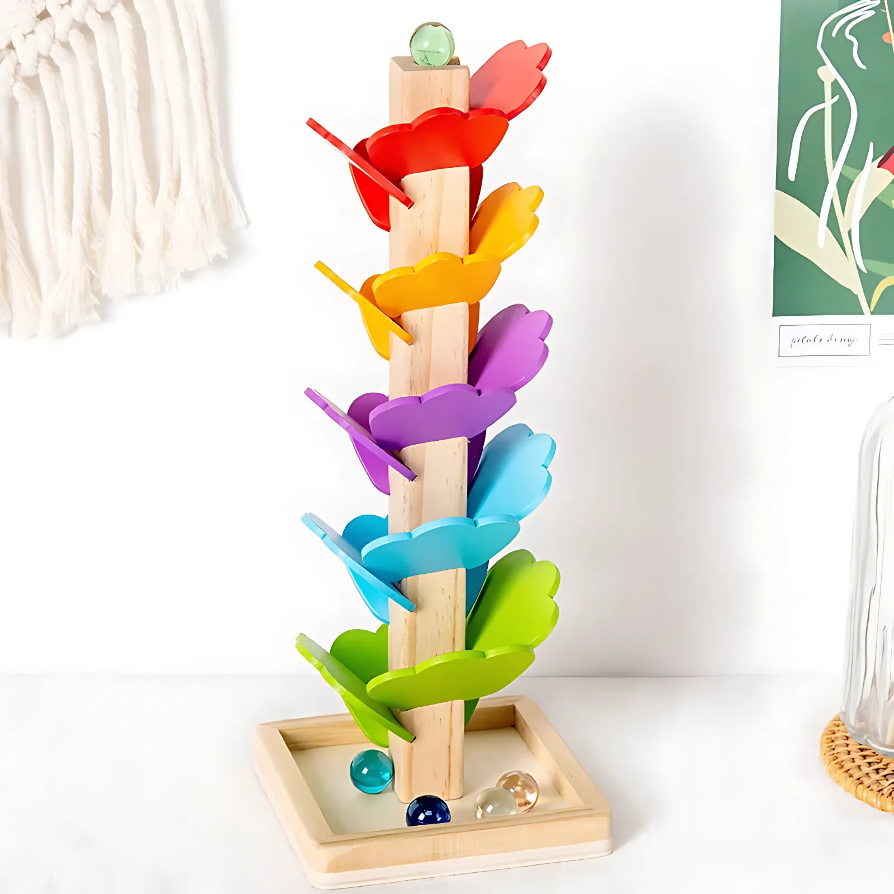 Montessori Wooden Petal Tree Building Blocks