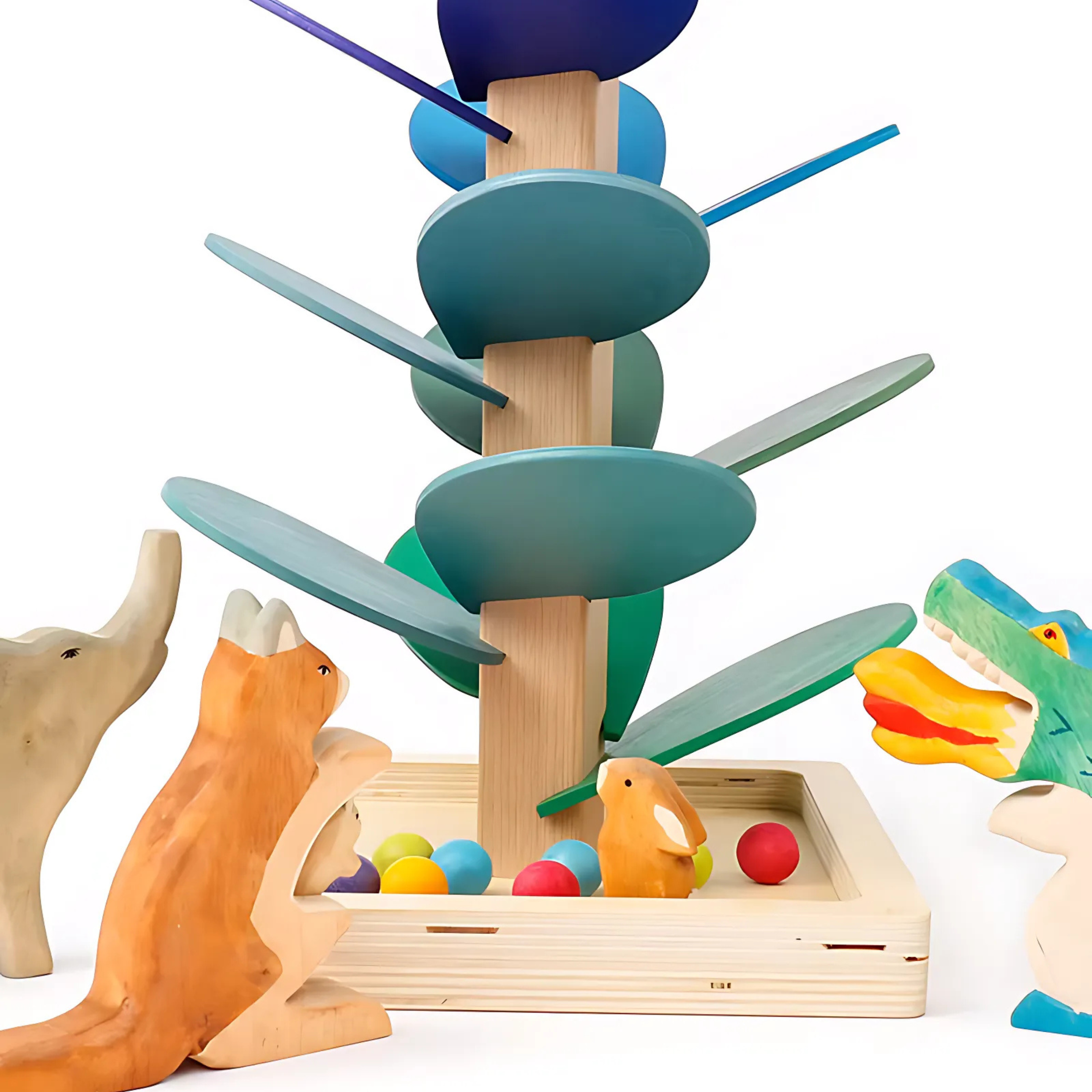 Montessori Wooden Petal Tree Building Blocks