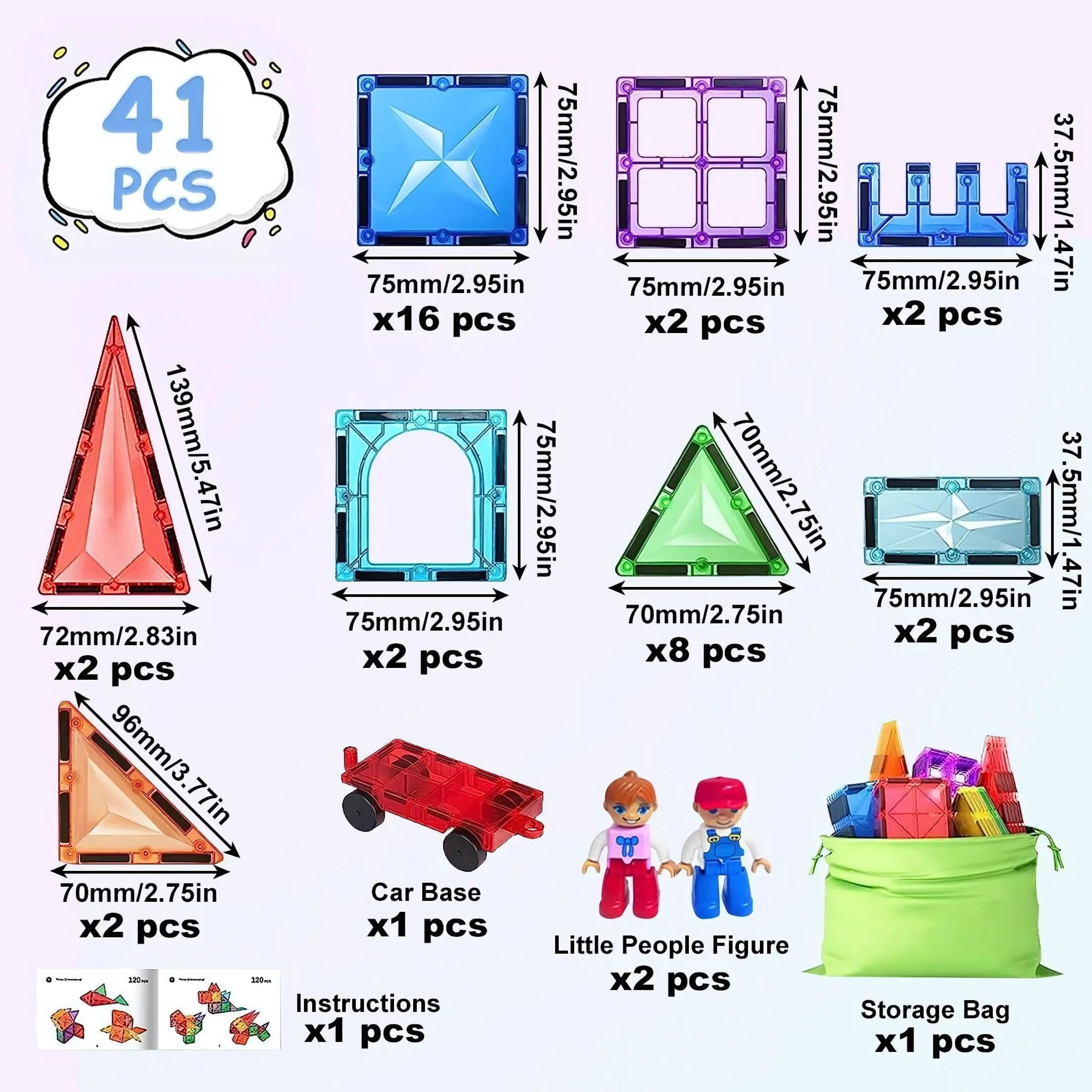 PolyMag - Montessori Magnet & Polygon Building Toys