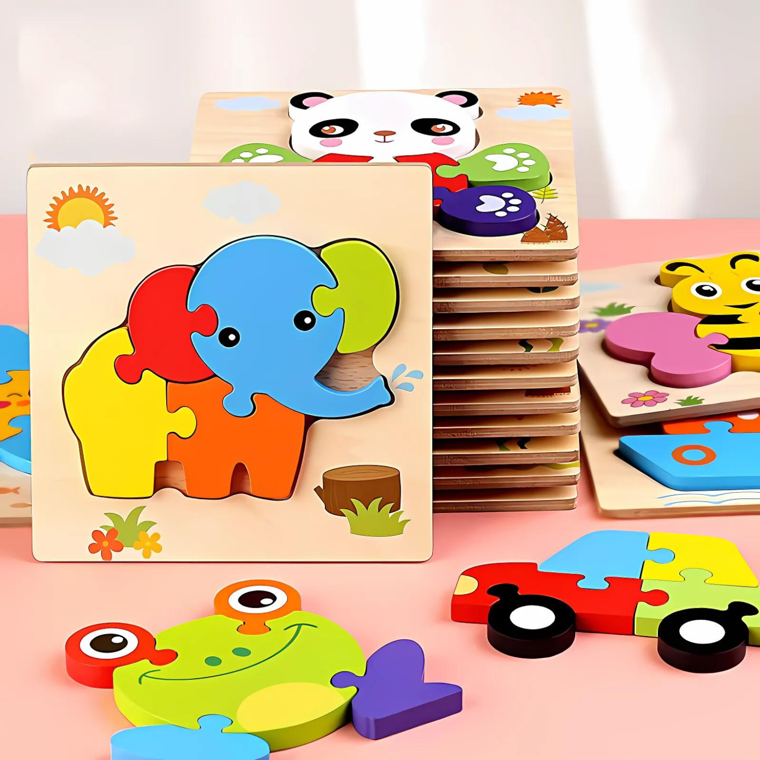 Montessori Wooden Puzzle 3D