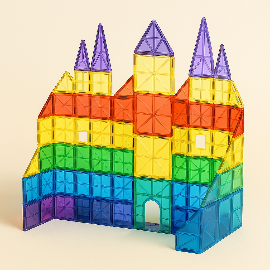 PolyMag - Montessori Magnet & Polygon Building Toys (41 pieces)